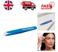 Precision Tweezerman Mini Slant Tweezer in Bahama Blue - Brow Perfection Tool