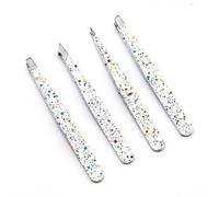 Precision Tweezers For Eyebrows, 4 Pack Eyebrow Tweezer Set For Hair Removal