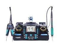 Precision Tweezers Soldering Iron Station for SMT SMD Micro Component Rework Station with Auto Calibration Efficient Precision(Packaging 2)