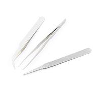 Precision Tweezers, Tweezers for Crafting Long, Precision Stainless Steel Electronic 3 Pcs