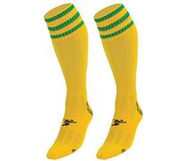 PT 3 Stripe Pro Football Socks Boys Yellow/Green