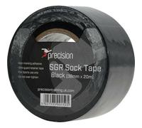 Precision Unisex Adult 38mm Sgr Sock Tape (Pack Of 5) Black (20M X 38mm)