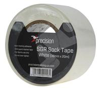 Precision Unisex Adult 38mm Sgr Sock Tape (Pack Of 5) White (20M X 38mm)