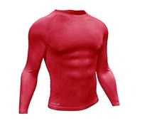 Precision Unisex's Essential Base Layer Long Sleeve Shirt, Red, Medium