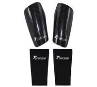 Precision Unisex's Pro Matrix Shinguards, Black/Chrome, Large