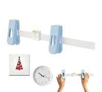 Precision Wall Mounting Tool with Magnetic Nail Slot and Measuring Ruler | Double Clip Locator And Sliding Markers Let You Transfer Hook Positions Accurately, Preventing Crooked Frames And Unnecessary