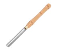 Precision Wood Lathe Chisel with Beech Wood Handle and HSS Middle Inner Arc Vane/Wing for Woodworking Turning and Carving