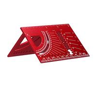 Precision Woodworking Square Ruler, Aluminum Miter Saw Protractor Machinist Ruler 3D Mitre 45 90 Degree Drawing Line Ruler Woodworking Multi Angle Measuring Tool