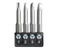 Precision Y U Shaped Triangle Screwdriver Magnetic Bit 1/4in Inner Cross Three Points Screw Driver Security Tip for Power Drill(Y-1-2-3-4)