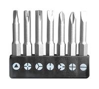 Precision Y U Shaped Triangle Screwdriver Magnetic Bit 1/4in Inner Cross Three Points Screw Driver Security Tip for Power Drill(Composite Shape 7A)