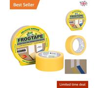Precision Yellow Masking Tape 48mm x 41.1m - No Residue & Paint Bleed Prevention
