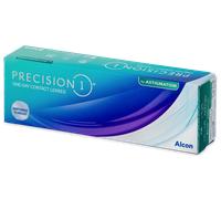 Precision1 for Astigmatism (30 lenses) -1.25 Stärke: +0.75, BC: 8.50, DIA: 14.50, CYL: -1.25, AXIS: 180° +0.75 8.50 14.50 180°