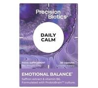 PrecisionBiotics Daily Calm - Probiotics Supplement with Unique Bifidobacterium Longum Bacteria Strain 1714 + Saffron and Vitamin B6 - for Emotional Balance - 30 Capsules