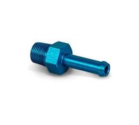 PrecisionGeek 1/8 NPT to 5mm & 6mm Push-On Barb Tail Hose Fitting - Blue Aluminium Connector for Air, Fuel, Vacuum Lines, Pneumatics, DIY & Automotive Systems - 1 Piece