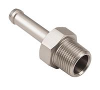 PrecisionG luminium 1/8 NPT to 4mm 5mm (3/16) Aluminium Push ON Barb Tail Hose Pipe Fitting (Natural anodised)