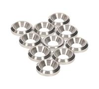 PrecisionG luminium Countersunk Cup Washers M6 16mm dia - CNC TURNED Solid Metal 10pcs