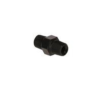 PrecisionGeek Black Anodised Aluminium 1/8 NPT Male-to-Male Straight Adapter - Universal Union Coupler for DIY Pneumatic & Fuel/Oil Lines