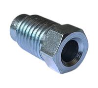 PrecisionGeek M10 x 1 Brake Line Connectors - E-Type D Flange Fittings for 4.75mm Pipe | Galvanised Steel, DIN/ISO 1651 Compliant for Automotive, Motorsport, and Workshop Use/Set of 10 /