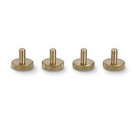 PrecisionGeek M5 × 10 mm Brass Knurled Thumb Screws (16 mm Head) - Set of 4, Ideal for DIY, Electronics, 3D Printers & Panel Fixing