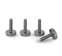 PrecisionGeek M5 x 19mm Stainless Steel Knurled Thumb Screws - Set of 4 Tool-Free Fasteners for DIY, Electronics, PC Builds, Enclosures, Furniture & Hobby Projects