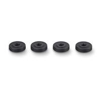 PrecisionGeek M6 Aluminium Knurled Thumb Nuts - Set of 4 Black Female Locking Wheel Nuts | 20mm Diameter x 5mm Thread for DIY, Audio Rigs, Robotics, PC Cases & Equipment Mounting