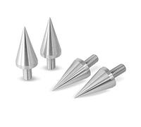 PrecisionGeek M6 Aluminium Speaker Spikes - Set of 4 Isolation Feet | 15mm Thread, 20mm Ø x 37mm Cone for HiFi Speakers, Subwoofers, AV Racks, Audio Stands