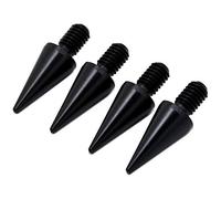 PrecisionGeek - M8 Speaker Spikes Ø10 mm x20mm long, Black Aluminium, CNC Machined Vibration Dampers for HiFi Speakers, Subwoofers, Cabinets, Racks, Stands and Soundbars - Set of 4 Spikes