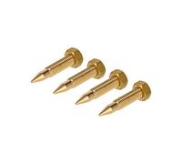 PrecisionGeek - M8 Speaker Spikes Ø8 mm, Solid Brass, CNC Machined Vibration Dampers for HiFi Speakers, Subwoofers, Cabinets, Racks, Stands and Soundbars - Set of 4 Spikes
