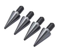 PrecisionGeek® M8 x10mm Speaker Spikes - Ø10mm Cone | 30mm Total Length | Grey Anodised Aluminium | CNC Machined HiFi Vibration Dampers for Speakers, Subwoofers, Racks & Stands - Set of 4
