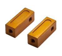 PrecisionGeek Orange Aluminium Servo Stay Replacement for Tamiya 53596 - Short Mount for TA/TT Chassis DIY Upgrade (Pack of 2)