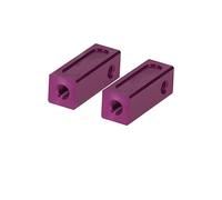 PrecisionGeek Purple Aluminium Servo Stay - Direct Replacement for Tamiya 53596 - CNC Upgrade for RC Cars, Chassis, Custom 1/10 Builds - Lightweight Alloy Mount