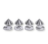 PrecisionGeek - Stainless Steel Speaker Spikes, Cones 20mm diameter for Speakers, HiFi Stands, Soundbars, Adhesive Pads included - Set of 4 pieces