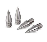 PrecisionGeek Stainless Steel Speaker Spikes / M8 Thread x 10mm Long / 10mm Cone Diameter x 20mm long/Set of 4 for HiFi Speakers/Audio Racks, Subwoofers, Cabinets, Soundbars /