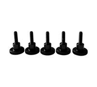 PrecisionGeek Thumb Screws M3 x 10mm, Black Anodized Aluminium, DIN 464 Standard, Knurled Head with Shoulder, Set of 5 - for DIY, Electronics, 3D Printing