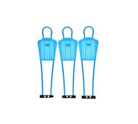 PrecisionPLAY Set of 3 Mini Mannequins, 4ft Child Friendly Soccer Training Aids, Durable & Weather-Resistant, Football Skill Development, Fluo Blue