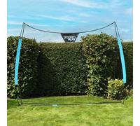 PrecisionPLAY Stop Net with Fibreglass Poles Weather-Resistant Football Ball Barrier Net, Easy Setup for any Pitch, Field or Garden, Suitable for Multiple Sports, Size 12ft x 10ft
