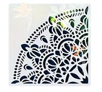 Precisions Cut Corner Stencil for Painting on Wood Canvas Paper Fabric Floor Wall and Tiles Art Craft Border Template Furniture Stencil for Wood Canvas Paper Fabric Wall Craft