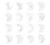 Precisions Face Art Tools with PET Sheets Drawing Stencil for Makeup Enthusiasts and Stage Design Face Paint Accessory