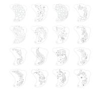 Precisions Face Art Tools with PET Sheets Drawing Stencil for Makeup Enthusiasts and Stage Design Face Paint Accessory