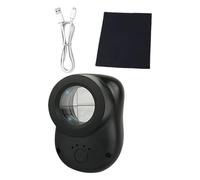 Precisions Magnifier with Bright LED Light Jewelers Magnifyings Glass for Reading and Miniature Analysis Lightweight ABS Magnifier for Antique Identification