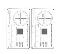 Precisions Microscope Calibration Ruler with 0.1mm Gradations Calibration Slide for Accurate Lab Measurement Micrometer