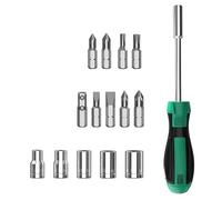 Precisions Ratchets Screwdriver Set 15 in 1 Household Screwdriver Home Repair Tool Rotating Ratchets Ratchet Set