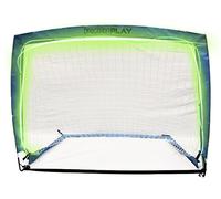 PrecisonPLAY Light Up Pop-Up Football Goal, Led Illuminated Portable Soccer Net for Day and Night Training Play, Durable & Easy Setup, Size 4ft x 3ft, Black