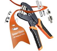 Preciva 6+10mm Eyelet Punch Kit,Grommet Kit for DIY,with 2 Size-280PCS Eyelets,Tarp Ring Installation Kit with Grommet Press，Fit for PVC Banners, Tarpaulins, Cardboard, etc