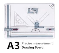 Preciva A3 Drawing Board, A3Drawing Table, Multi-function Technical Drafting Tables Metric System 51 * 36.5cm with Parallel Motion Accessories,