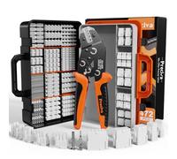 Preciva Crimping Plier Tool Kit, 0.08-1.5mm² (AWG28-16) Plier & 472PCS/12-Types Mini-Fit JR Electrical Connectors(2/4/6/8/10 pin) for Dupont, Molex, KF2510, JST-PH, XH, SYP, SM, VH, AMP/TE EI