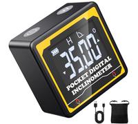 Preciva Digital Level Box - Mini Inclinometer with LCD Display Magnetic Base, Rechargeble IP54 Waterproof Angle Finder for Woodworking, Machinery, Construction