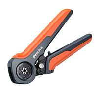 Preciva Ferrule Crimping Tool,0.25-6mm²/AWG23-10 Self-Adjusting Wire Crimper,Ratchet Crimp Tool for Household & Industrial Electrical Work