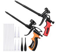 Preciva Foam Gun, 2pcs Red and Orange Expanding Fo
