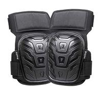 Preciva Professional Knee Pads for Work, Heavy Duty Gel Cushion and Foam Padding Knee Pads with Anti-Slip Straps and Easy-Fix Clips for Men, Women, Gardening, Flooring